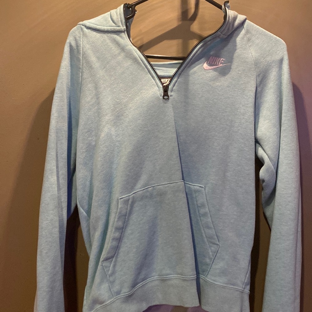 Sky Blue Nike Zip-up Hoodie